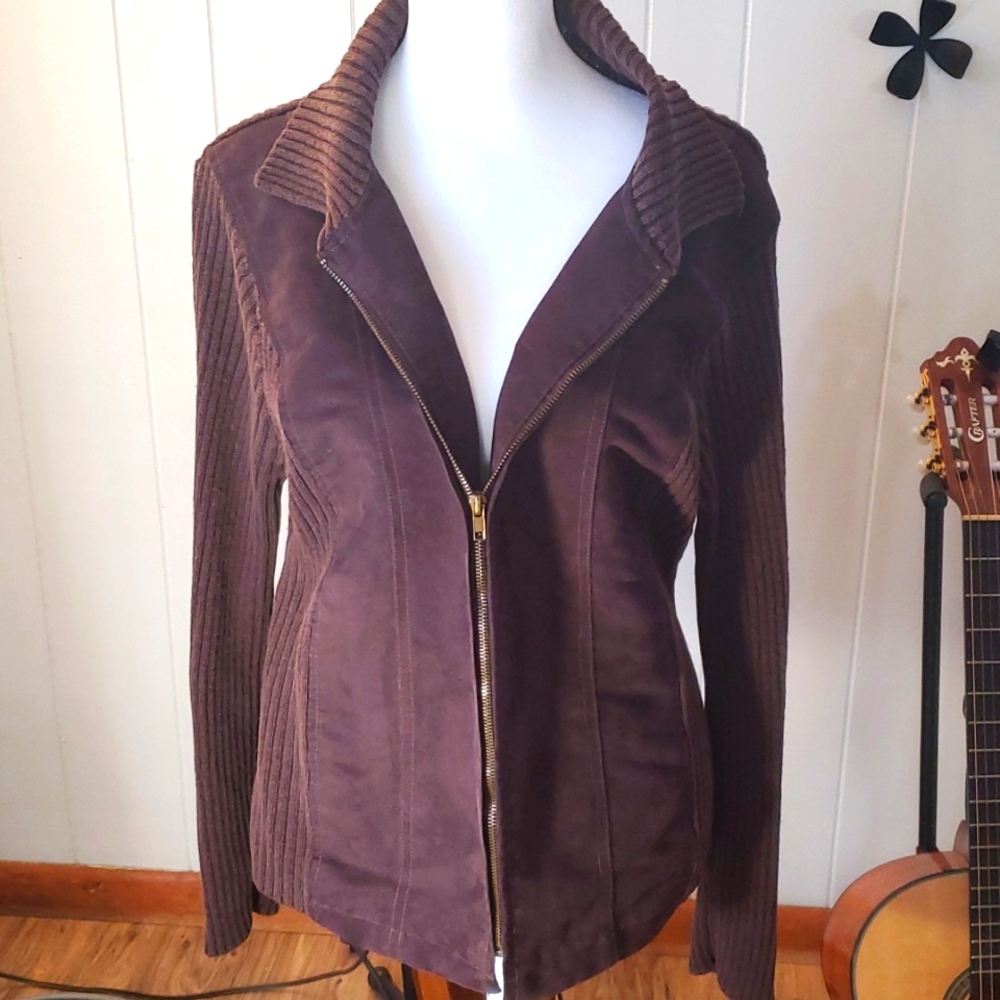 Faded Glory Women's  brown zip up sweater